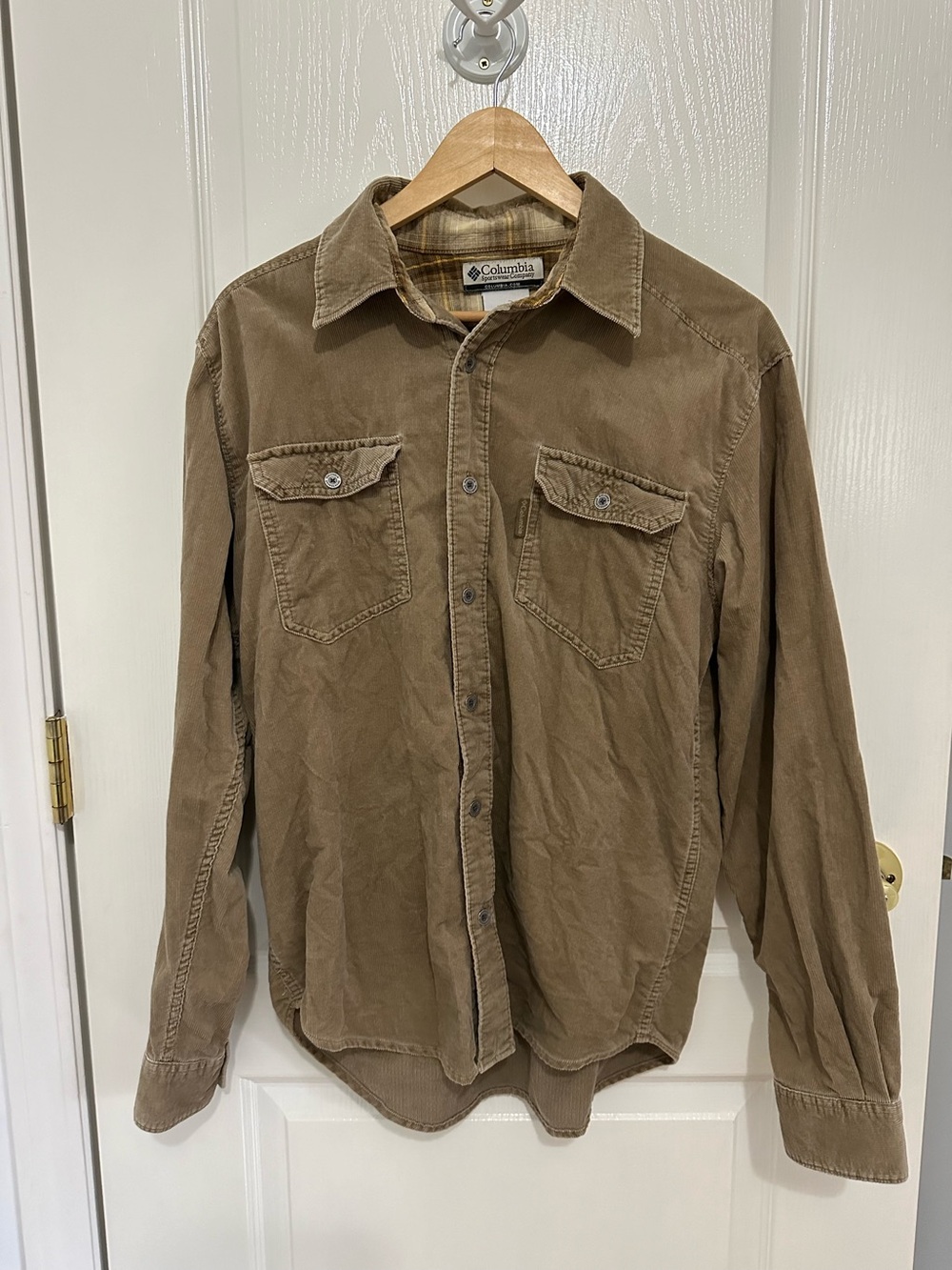 Columbia corduroy button up shirt